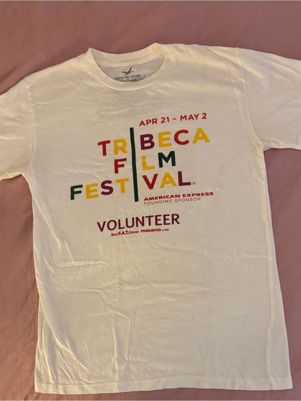 Vintage Tribeca Film Festival Volunteer Short-Sleeve Tee 🎬